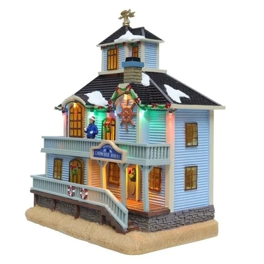 Carole Towne Cara's Chowder House Christmas Village Illuminated Musical 2024 NIB